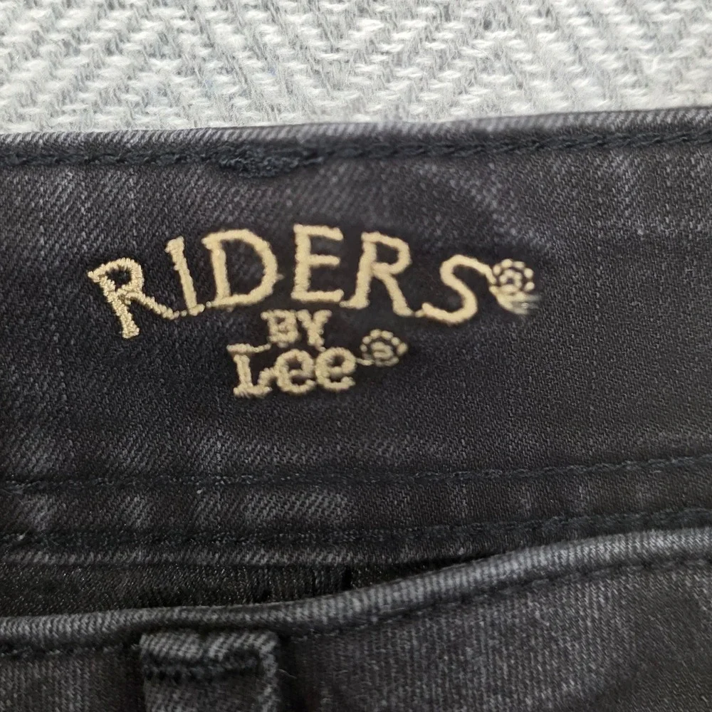 Riders by Lee Black Bootcut Jeans Womens 12P Mid Rise‎ Stretch Denim 130T490